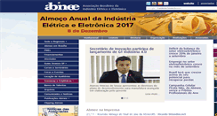 Desktop Screenshot of abinee.org.br
